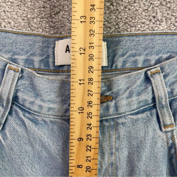 AGOLDE Minka Wide Leg Cargo Jeans Women’s 25 Blue High Rise Organic Cotton - Picture 12 of 15